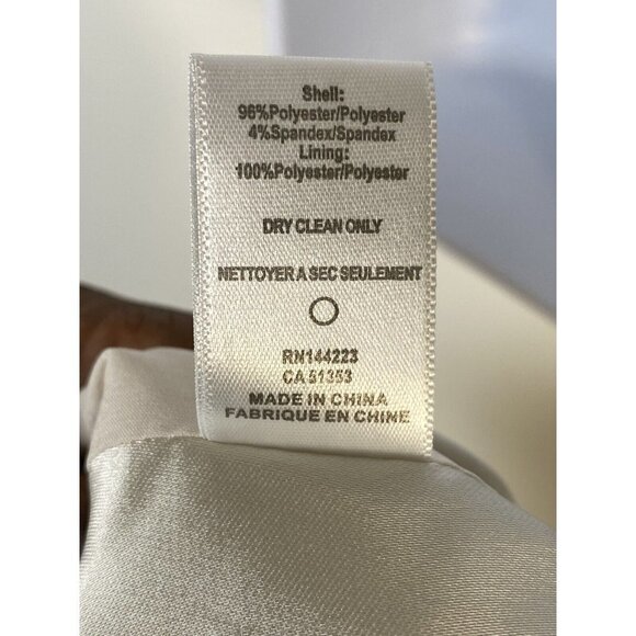 Bishop + Young Womens Open Front Blazer‎ Jacket Satin Silk Size Small - Picture 9 of 10